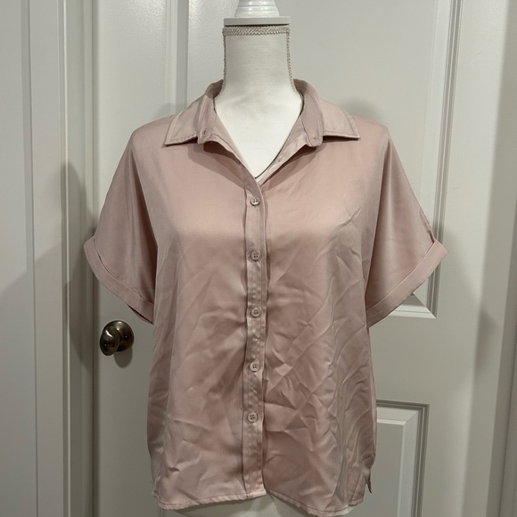 bohme Tops - Bohme Light Pink Button-Down Shirt